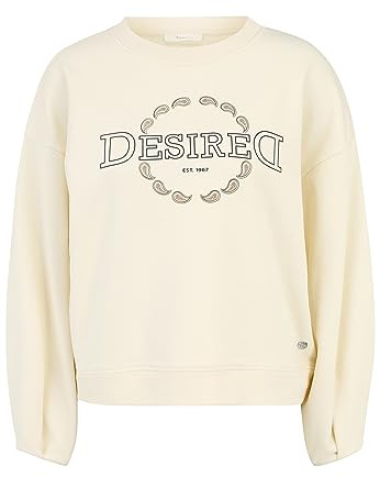 Tamaris Damen Barcelona Crew Sweat, Antique White, M EU