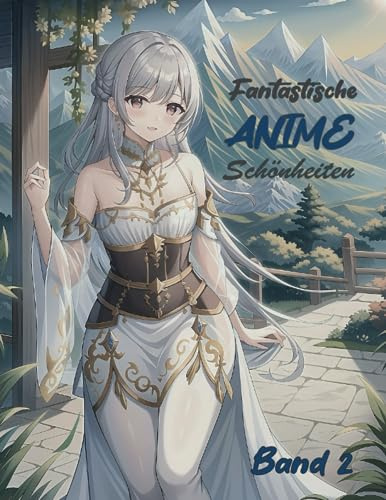 Fantastische Anime Schönheiten - Malbuch für Erwachsene Band 2: 50 wunderschöne Anime und Manga Frauen Motive