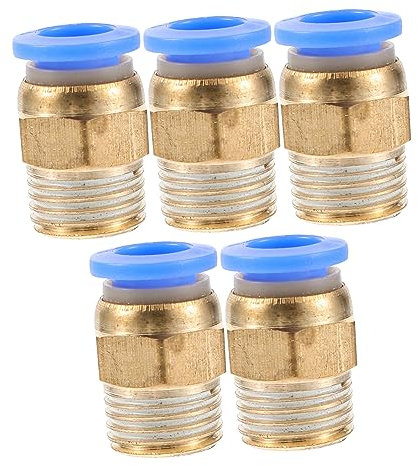 SOLUSTRE 5pcs Crimp Cinch Hose Connectors Tube Connector for Air Hose Fittings Quick Release