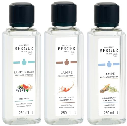 Generisch Lampe Berger Raumduft Refill Frische Luft Triopack 3x250ml | 3 Düfte im Set, Für Duftlampen, Edition Frische Luft