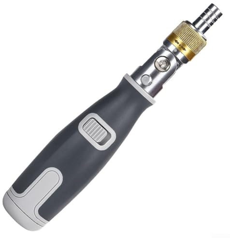 DAZZLEEX 10 in 1 Magnetic Ratchet Screwdriver, Multi-Functional Multi-Angle Household Ratchet Screwdriver for DIY, Repairman(Grey)