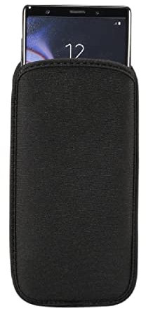 DFV mobile - wasserdichte und Stoßfeste Neopren Sockenhülle für MYPHONE 6410 LTE (2023) - Schwarz