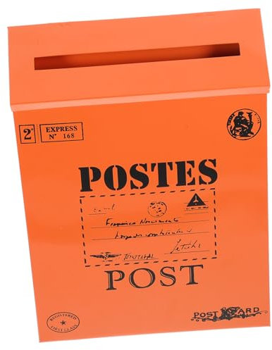 Vintage Briefkasten aus Eisen für Wandmontage im Retro Look