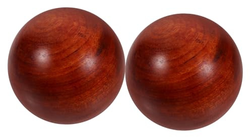HAPINARY 4stücke Handtraining Aus Holz Praktische Massage Und Dehnungsbälle Für Muskelpflege Handgymnastik Und Stressabbau Geeignet Für Senioren Und Erwachsene