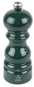 PEUGEOT - Moulin à Poivre Paris u'Select 15 cm - 6 Réglages de Moutures Prédéfinies - En Bois Labellisé PEFC - Fabrication Française - Coloris Laqué Vert Forêt