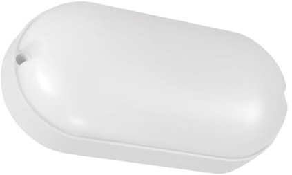 Licht-Erlebnisse LED Kellerleuchte oval IP65 neutralweiß 3900 K 560 lm Weiß Feuchtraumlampe Deckenleuchte außen Balkon Aussendeckenleuchte