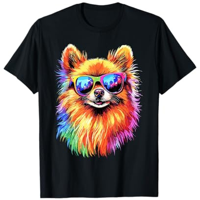 Poméranien Chien Pomeranian Pom Doux Spitz Allemand T-Shirt