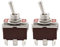 YINETTECH 2 interruttori a levetta a 6 pin, 250 VAC, 15 A - 125 VAC, 20 A, doppio polo, 2 posizioni, chiusura a scatto, contatto argentato per foro di montaggio da 12 mm