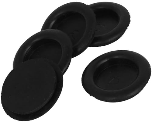 TA-VIGOR 5Pcs Rubber Blanking Grommet 25mm Cable Wire Gaskets Protector | Black Rubber Electrical Holes Wires Cables Protector for Cars, Boats, Pumps, Plumbing And Electrical Panels