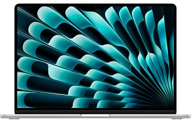 Apple 2025 MacBook Air 15-inch Laptop with M4 chip: Built for Apple Intelligence, 15.3-inch Liquid Retina Display, 16GB Unified Memory, 256GB SSD Storage, 12MP Center Stage Camera, Touch ID; Silver