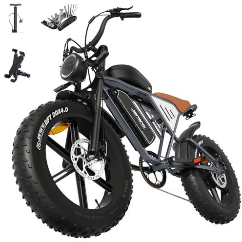 Lunos JANSNO X70 E-Bike für Erwachsene mit 65 Nm Motor, 120 Meilen Reichweite, 48 V/34 Ah neu verbesserter Dual-Akku, 50,8 x 10,2 cm (20 x 4,0 Zoll) All-Terrain-Breitreifen E-Bike mit freischaltbaren