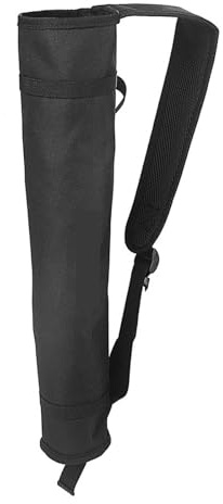 Zymjzbetic Pfeilköcher Bogenschießen-Rückenpfeilköcherhalter, verstellbares Rohr, Hüftköcher, Taillenaufhängung, Tragetasche for Üben von Bogen und Zielen(Black)