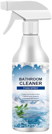 Foaming Bathroom Cleaner, Hard Water Stain Remover Spray, Multi Purpose Bathroom Foam Cleaner 500 ml, Deep Cleaning Solution för Tiles Handfat Spegel Use, Easy Spray Wipe Rengöring för Home