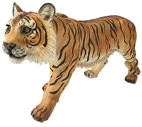 Design Toscano JE111422 Sculpture du Tigre de Sumatra Puissance/Grâce Multicolore 25,5 x 62 x 35,5 cm