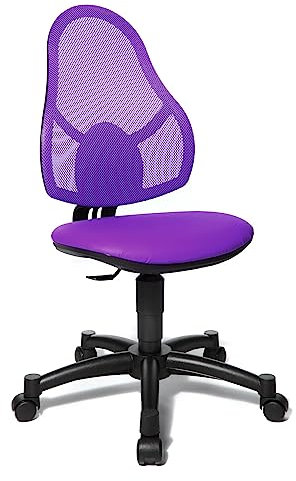 Topstar Open Art Junior, Bürostuhl, Schreibtischstuhl für Kinder und Jugendliche, Bezugsstoff, lila