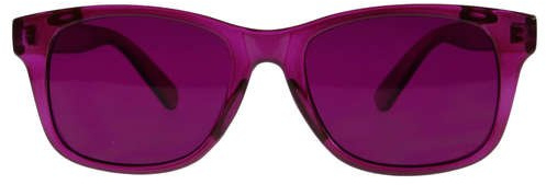 BioWaves Colored Lens Color Therapy Glasses - Classic Style (Magenta)
