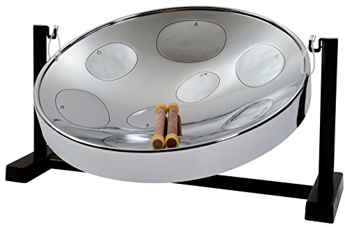 Panyard Jumbie Jam Table Top Steel Drum Kit Chrome 16-inch