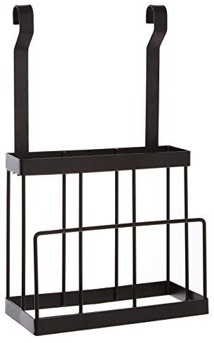 Premier Housewares Sorello Rack de stockage de couteaux noirs Matte - Porte couteaux Mural- Range couverts