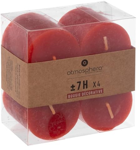 ATMOSPHERA CREATEUR D'INTERIEUR - Candela rossa rustica 60g