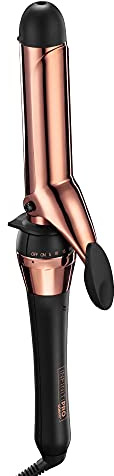 INFINITIPRO BY CONAIR Rose Gold Titanium 1 1/4-Inch Curling Iron, 1 ¼ inch barrel produces loose curls – for use on medium and long hair
