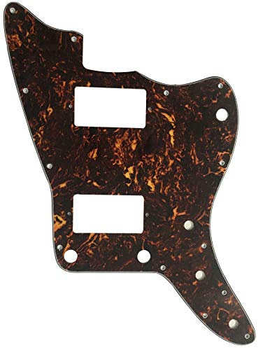 Passend für US Jazzmaster mit PAF Pickups Style No Rhythm Control Gitarren-Schlagbrett (4-lagige, braune Schildkröte)