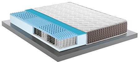 Mentor - Materasso Molle & Memory MED H3 MATRIMONIALE 160x190 Biotech MED 2.1 DISP. MEDICO DETRAIBILE H29 cm con 7 cm di Memory BIOS ALOE GEL - DETRAIBILE