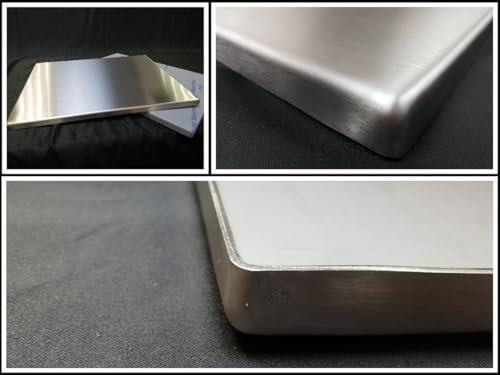 KOCH #60 Rostfreie Fettauffangwanne u.A. für Jamie Oliver 49,5 x 38,5 x 1,8cm - Massiver V2A Edelstahl Stärke 2mm - 3,4 KG - rund formierte Ecken - Hochwertige Universal Tropfschale für Küchengeräte