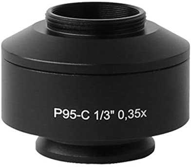 Kit di accessori per microscopio 0.3. 5x 0.5x 0.65x 0.8x 1x 1.2x P95-C C- Adattatore for microscopio for fotocamera Vetrini per microscopio (Color : 0.35X)