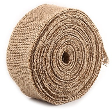10M Natur Jute Sackleinen Geschenkband Tischläufer Sackleinen Rolle Juteband Cinta Yute Toile Jute 15cm Vintage Dekoband Naturband Juteband Jute Stoffbindung (5cm) juteband rolle 5cm breit