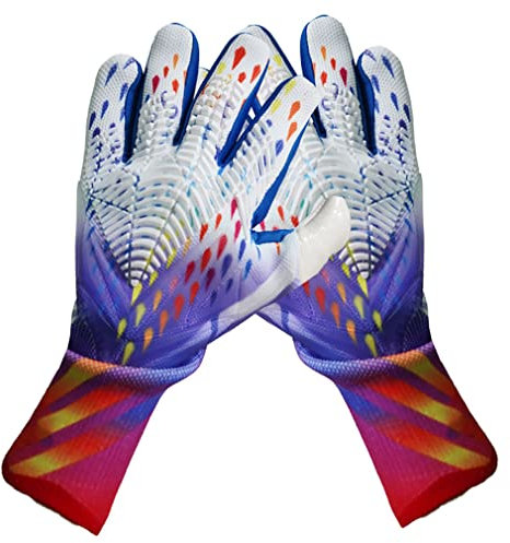 CYKBET Fußball-Torwarthandschuhe Profi-Fußballhandschuhe, Kinder-Fußballhandschuhe, Trainingshandschuhe mit doppeltem Handgelenkschutz, Abriebfest, rutschfest, für Jungen, Mädchen und Junior Size6