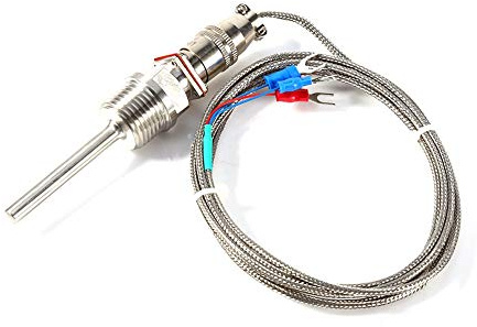 RTD PT100 Temperatursensor -50 bis 300 ℃ mit 1/2 NPT-Gewinde und 2m Kabel, präzise Temperaturüberwachung für Industrie- und Laboreinrichtungen