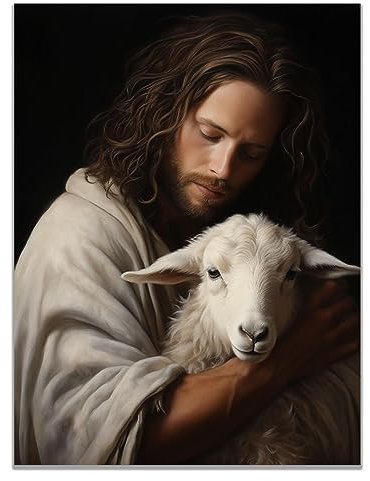 SHYAMIC Bilder Weihnachten Leinwandbild Kunstdruck, Jesus-Demo Wandbild X-Mas Fenster Fotodruck Kunstdruck Leuchtbild, Weihnachten Winteridylle Effekt - 30x40cm Ungerahmt