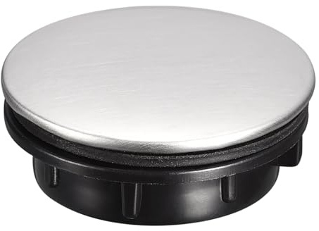 sourcing map Sink Tap Hole Cover Brushed Stainless Steel, Faucet Hole Cover for Kitchen Countertop Counter Space, 1 Packs (1 to 1.2 Inch in Diameter)