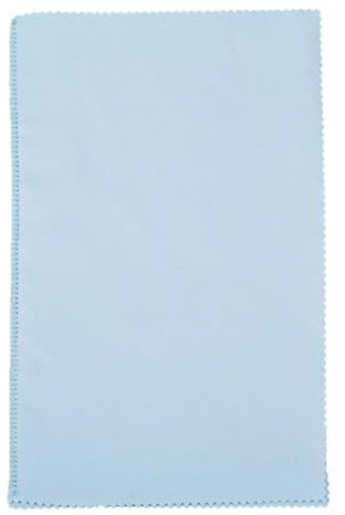 XPJYUA Silberputztuch für schmuck 1 Stück großes Silberpoliertuch, Silberreinigungspoliertuch, weiches, sauberes Wischtuch for Silber- und Goldschmuckwerkzeug(Color:Blue-16.5x25cm)