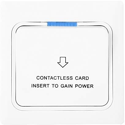 Power Key Card Sensor, Hotel Insert Card Sensor, Card Insertion Wireless Switch, Electricity Recognition Switch Panel for Hotel Energy Saving