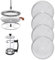 HOTUT Filter für Kaffeepressen Mesh,4 Stück French Press Ersatzfiltersieb, Wiederverwendbare Universal French Pressefilter Sieb, french kaffeemaschinen ersatzfiltersieb für Kaffeedrücker 1L