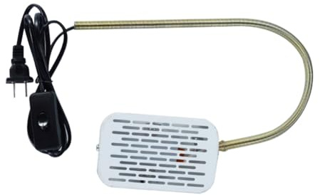 Dsdhuf Chauffage de Cage à Oiseaux Simulant L'Éclairage de l'environnement Naturel, Lampe Chauffante, Lumière Chauffante Anti-Morsure pour Perroquets et Perroquets