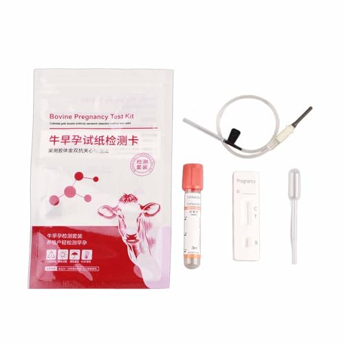 Kit de prueba de embarazo para vacas herramientas completas detección temprana alta sensibilidad resultados rápidos y precisos operación sencilla compatible con vacas mayores de 28 días
