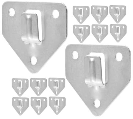 UKCOCO 15piezas Ganchos De Pared Para Extintores De Incendios Soporte De Montaje Triangular De Hierro Galvanizado Perchas Resistentes Para Colgar Extintores Pared Ahorro De Espacio y Fáci