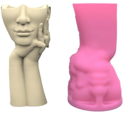 Molde de silicona para mujer, para suculentas, hormigón, macetas, jarrón, yeso, cemento, soporte para bolígrafos, decoración