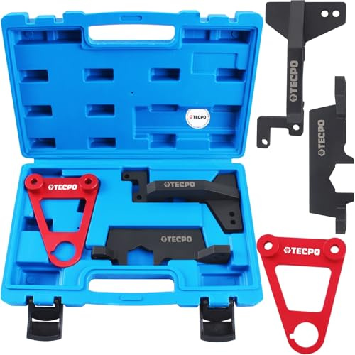 TECPO Motor Einstellwerkzeug 3-teilig Set, Zur Überprüfung und Justierung der Steuerzeiten des Motors mit Kurbelwellen- und Nockenwellen Einstellwerkzeuge kompatibel mit Mercedes-Benz M282