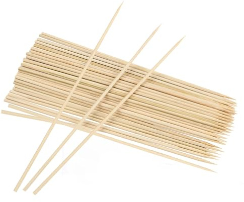 Lot de 100 Brochette en Bambou, 15cm | Brochettes en Bois pour les Barbecues, les légumes, les Fruits, les Fêtes de Famille