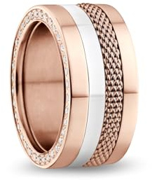 BERING Damen Ring in glänzendem roségold - Arctic Symphony Collection aus Edelstahl - Amstel 10