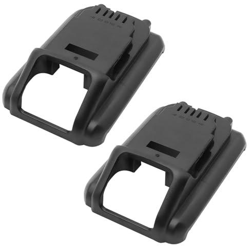 WHYICHG 2pcs Black Top Case Compatible with DeWalt Battery Cover Replacement Plastic Batteries Case Replacement Housing Kit，5Ah Battery