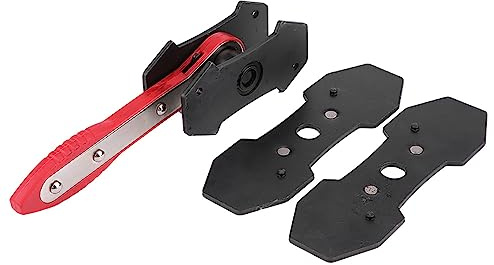 Pissente Ratcheting Brake Caliper Tool, Brake Caliper Piston Spreader Brake Caliper Press Tool with 2 Steel Plates 4-5/8in L x 2-3/8in H for Single Twin or Quad Piston Calipers