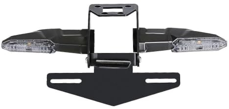 License Plate Bracket Holder Compatible with Ninja 400 Ninja250 Ninja 500 Z400 LED Turn Signal Indicator Adjustable Fender Eliminator Z400 Tail Tidy (Clear)