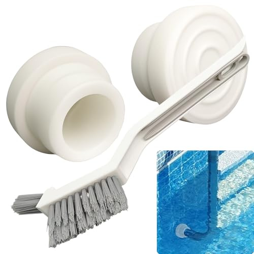 2Pcs Pool Ladder End Caps, 1.9 inch Bumper Rubber Plugs Universal Fit Inground Above Ground Pool Steps Non Slip Pool Ladder Accessories Underwater Escalators Resistance