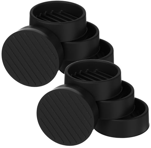 Confezione da 8 cuscinetti in gomma antiscivolo per mobili, piedini antiscivolo per letto, sottobicchieri per divani, tavoli, sedie, tappeti, pavimenti, 3,8 x 3,8 cm