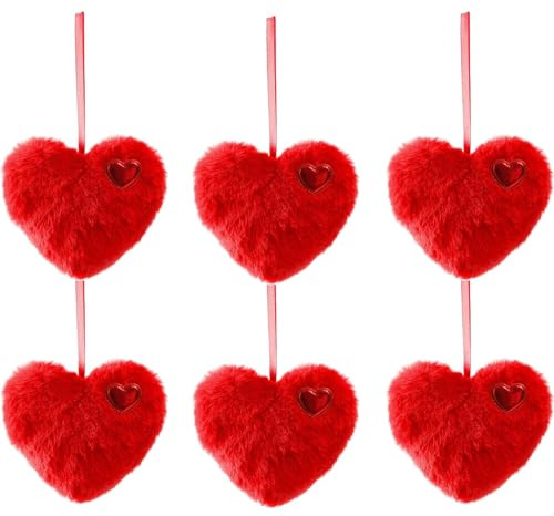 Ciondolo con palline d'amore, decorazioni per set peluche a cuore morbido da 4