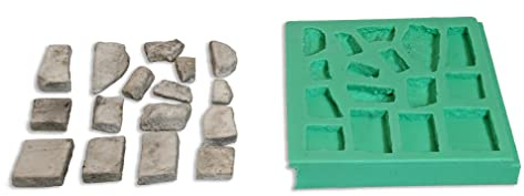menta-modellbau Silikonform, Bruchsteine selber giessen, Nr. 2